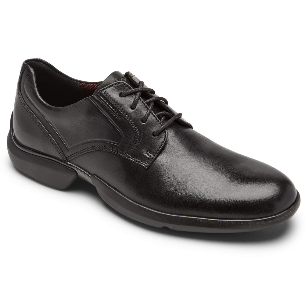 Rockport Mens Oxfords Black - Total Motion Advance Plain Toe - UK 139-GIUQZB